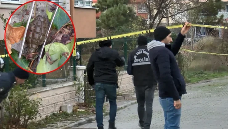 Büyükçekmece’de bir apartmanın önünde el bombası bulundu